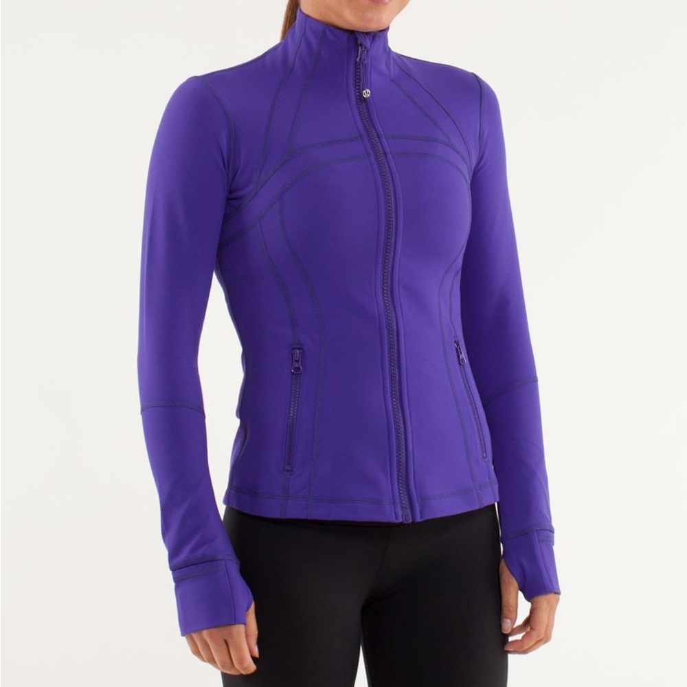 Lululemon define jacket BRUISED BERRY purple blue size 4 scuba luon align